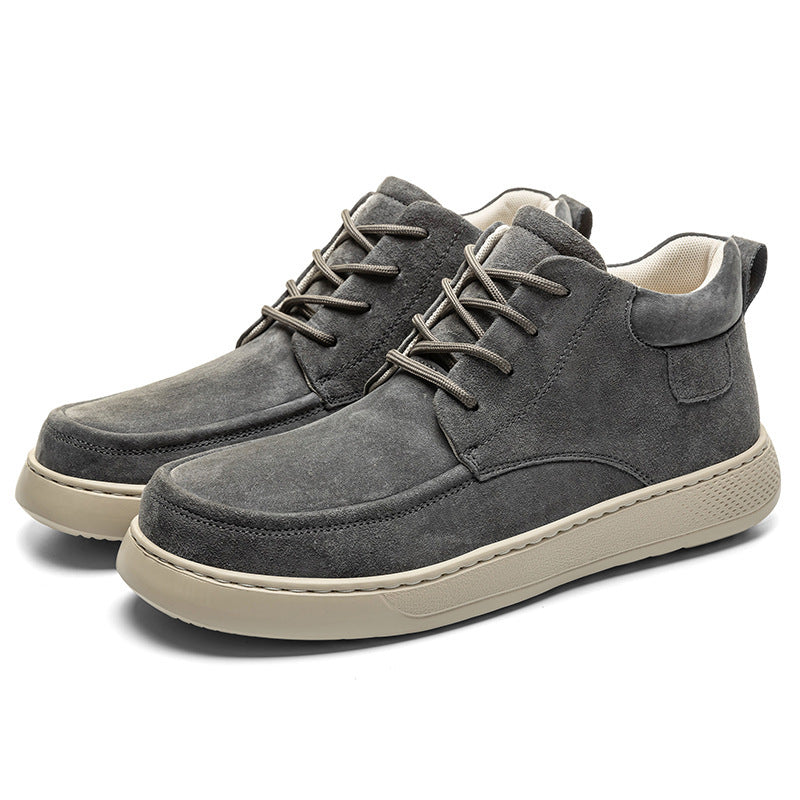 Young Men's Middle-top Casual Retro Work Shoes
