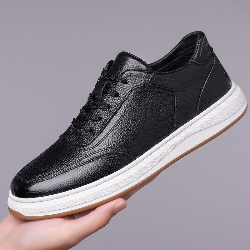 Casual Soft Leather Soft Bottom Men's Sneakers