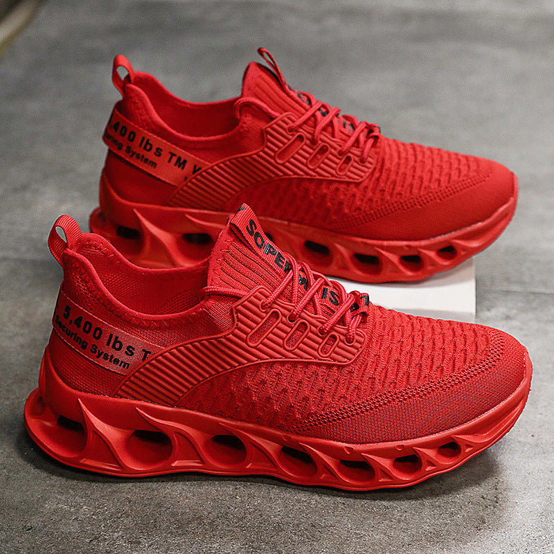 Large Size Autumn Fly Woven Mesh Casual Running Shoes